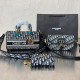 Black Casual Street Letters Patchwork Metal Accessories Trim Contrast Bags