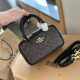 Brown Casual Daily Letters Patchwork Zipper Contrast Bags
