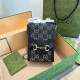 Black Casual Daily Letters Patchwork Contrast Bags