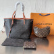 Brown Casual Street Letters Patchwork Contrast Bags
