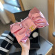 Pink Street Daily Bow Patchwork Metal Accessories Trim Bags