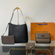 Black Brown Street Daily Letters Patchwork Contrast Bags