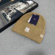 Khaki Casual Daily Letters Embroidered Weave Hat
