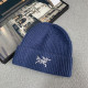 Blue Casual Daily Letters Embroidered Weave Hat