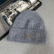 Grey Casual Daily Letters Embroidered Weave Hat