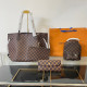Brown Daily Vacation Plaid Patchwork Zipper Contrast Bags