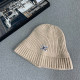 Apricot Casual Daily Letters Patchwork Weave Hat