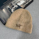Khaki Casual Daily Letters Embroidered Weave Hat