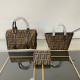Yellow Brown Casual Daily Letters Patchwork Zipper Contrast Bags