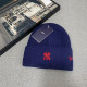Navy Blue Casual Daily Letters Embroidered Weave Hat