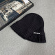 Black Street Daily Letters Patchwork Weave Hat