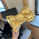 Gold Street Daily Bow Patchwork Metal Accessories Trim Bags