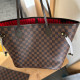 Red-brown Casual Street Plaid Patchwork Zipper Contrast Bags