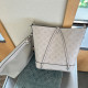 Grey Casual Street Letters Patchwork Zipper Bags