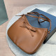 Brown Street Daily Solid Color Bow Decor Zipper Bags