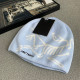 Sky Blue Casual Street Letters Embroidered Weave Contrast Hat