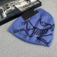Blue Purple Casual Street Letters Embroidered Weave Contrast Hat
