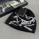 Black And White Casual Street Letters Embroidered Weave Contrast Hat