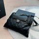 Black Casual Street Letters Patchwork Metal Accessories Trim Chains Texture Bags