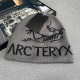 Lady Grey Casual Street Letters Embroidered Weave Contrast Hat