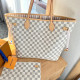 White Apricot Casual Street Plaid Patchwork Zipper Contrast Bags