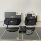 Black Casual Street Letters Patchwork Metal Accessories Trim Zipper Bags