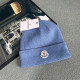 Blue Casual Street Letters Patchwork Weave Hat