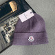 Dark Purple Casual Street Letters Patchwork Weave Hat