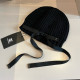 Black Casual Daily Letters Lace Up Weave Potholes Hat