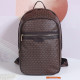 Brown Daily Letters Patchwork Zipper Bags