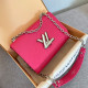 Rose Red Casual Street Letters Metal Accessories Trim Chains Texture Bags