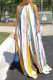 Multicolor Casual Print Patchwork Backless Strap Design Halter Loose Jumpsuits