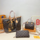 Orange Street Daily Letters Patchwork Zipper Contrast Bags
