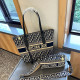 Blue Street Daily Letters Embroidered Patchwork Zipper Adjustable Bags