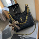 Black Casual Street Letters Metal Accessories Trim Chains Texture Bags