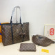 Brown Street Daily Letters Patchwork Zipper Contrast Bags
