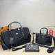 Black Daily Vacation Letters Metal Accessories Trim Zipper Texture Bags