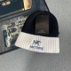 Black Casual Street Letters Embroidered Weave Contrast Hat