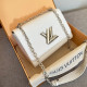 White Casual Street Letters Metal Accessories Trim Chains Texture Bags