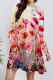 Pink Casual Print Pocket Patchwork O Neck A Line Dresses
