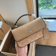Khaki Casual Street Letters Patchwork Contrast Bags