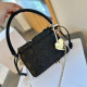 Black Casual Street Solid Color Draw String Metal Accessories Trim Chains Bags