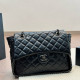 Black Street Daily Letters Patchwork Chains Texture Bags