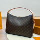 Brown Street Daily Letters Patchwork Metal Accessories Trim Zipper Bags