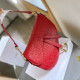 Red Casual Daily Letters Metal Accessories Trim Irregular Embossed Bags