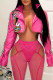 Rose Red Street Embroidery Patchwork Zipper Turndown Collar Outerwear