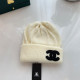 White Street Daily Letters Weave Contrast Hat