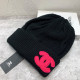Black Street Daily Letters Weave Contrast Hat