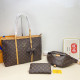 Brown Casual Letters Patchwork Contrast Bags