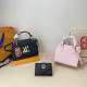 Black Casual Daily Letters Patchwork Metal Accessories Trim Embossed Bags